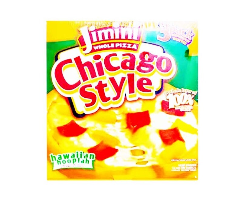 Jimini Whole Pizza Chicago Style Hawaiian Hooplah 3 Packs 390g