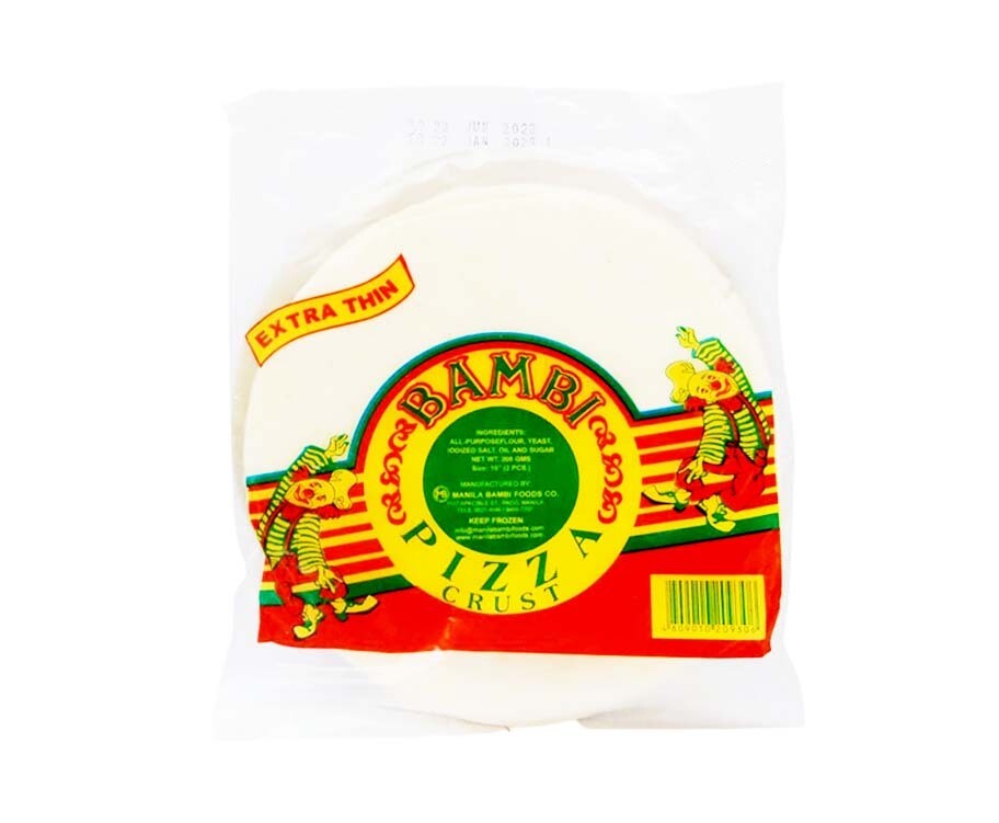 Bambi Pizza Crust Extra Thin 2 Pieces (10&quot;) 200g