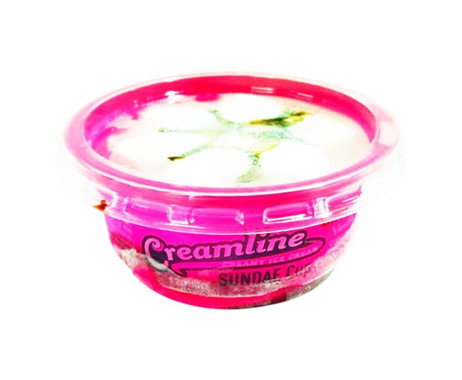Creamline Creamy Ice Cream Sundae Cup Chocolate Vanilla Ice Cream with Chocolate Ice Cream 120mL