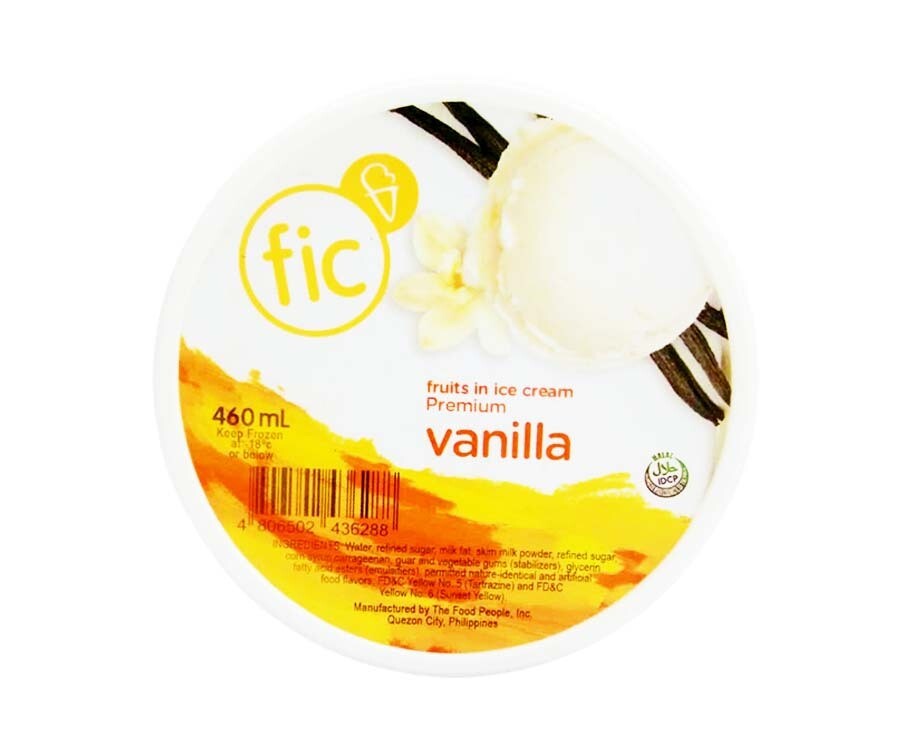 FIC Fruits in Ice Cream Vanilla 460mL