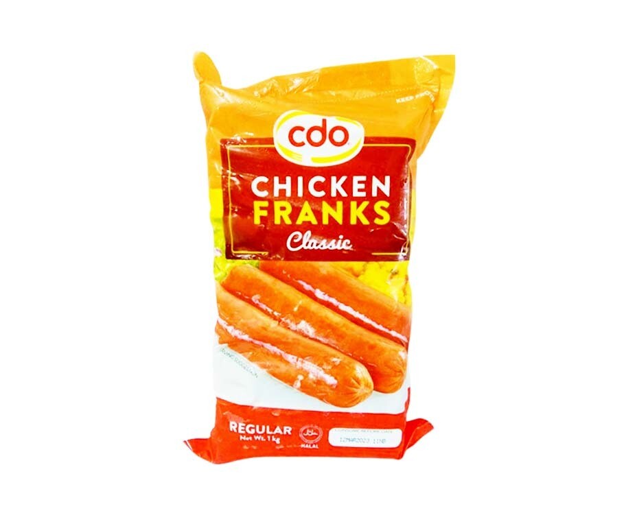 CDO Chicken Franks Classic Regular 1kg