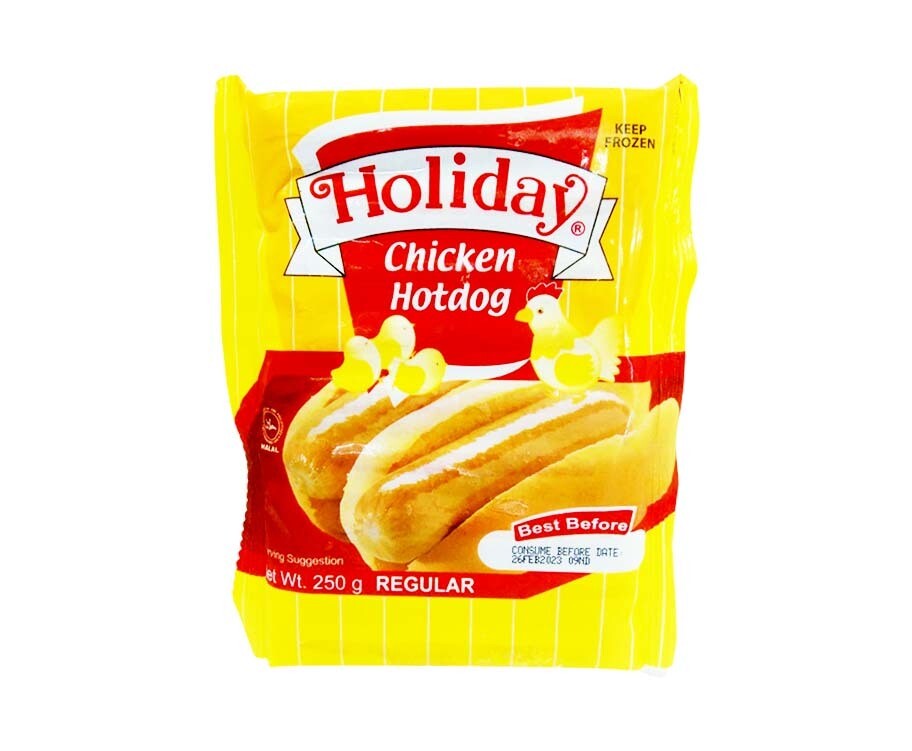 Holiday Chicken Hotdog Regular 250g