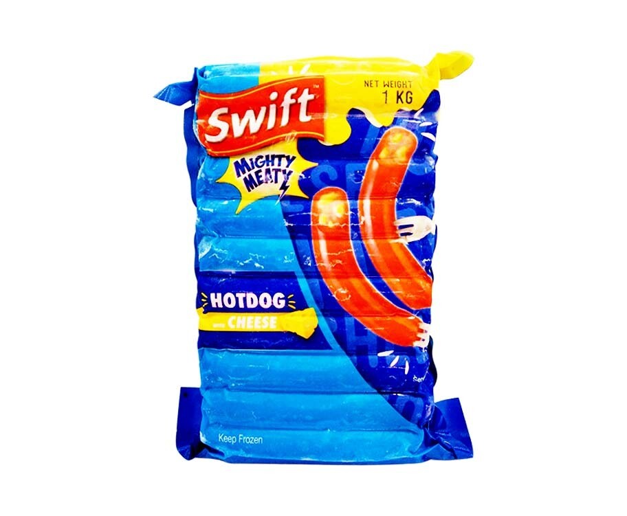 Swift Mighty Meaty Hotdog Cheese 1kg
