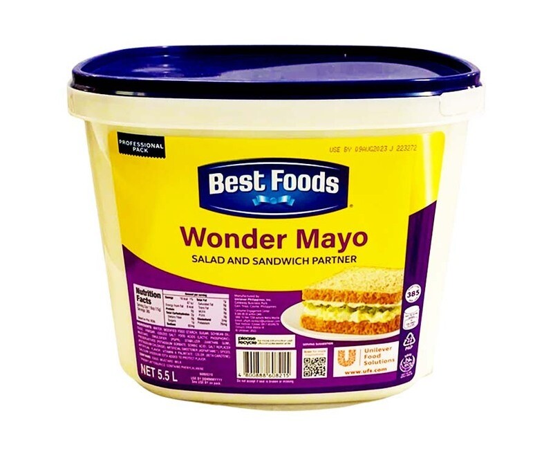 Best Foods Wonder Mayo 5.5L