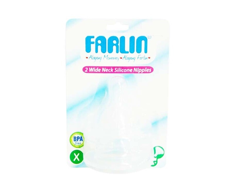 Farlin 2 Wide Neck Silicone Nipples X