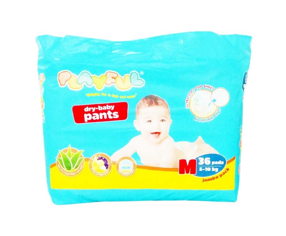 Playful Dry-Baby Pants Medium (5-10kg) 36 Pads