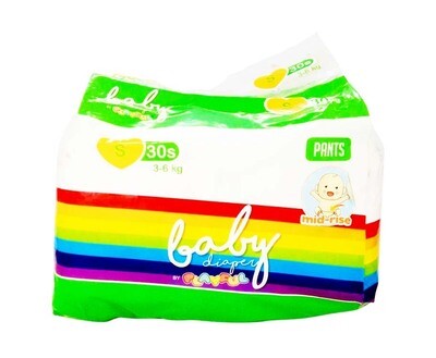 Baby Diaper by Playful Small (3-6kg) 30 Mid-Rise Pants