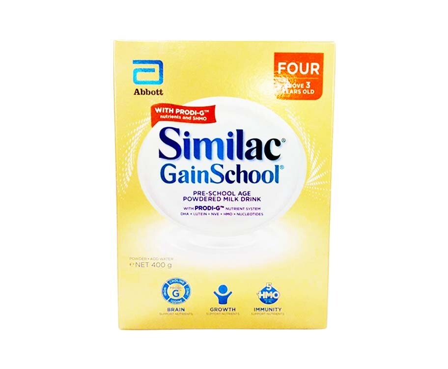 Abbott Similac GainSchool Four Above 3 Years Old Pre-School Age Powdered Milk Drink 400g