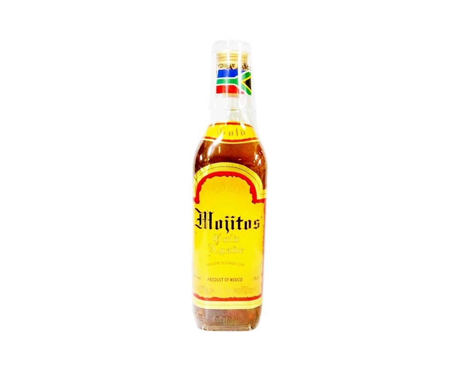 Mojitos Gold Agave Tequilana with Shot Glass 75cL (750mL)