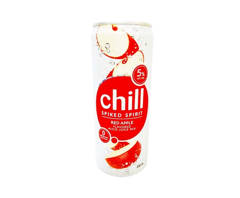 Chill Spiked Spirit Red Apple Flavored Alco Juice Mix 330mL