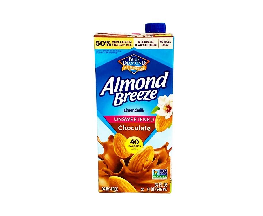 Blue Diamond Almonds Almond Breeze Unsweetened Chocolate 946mL