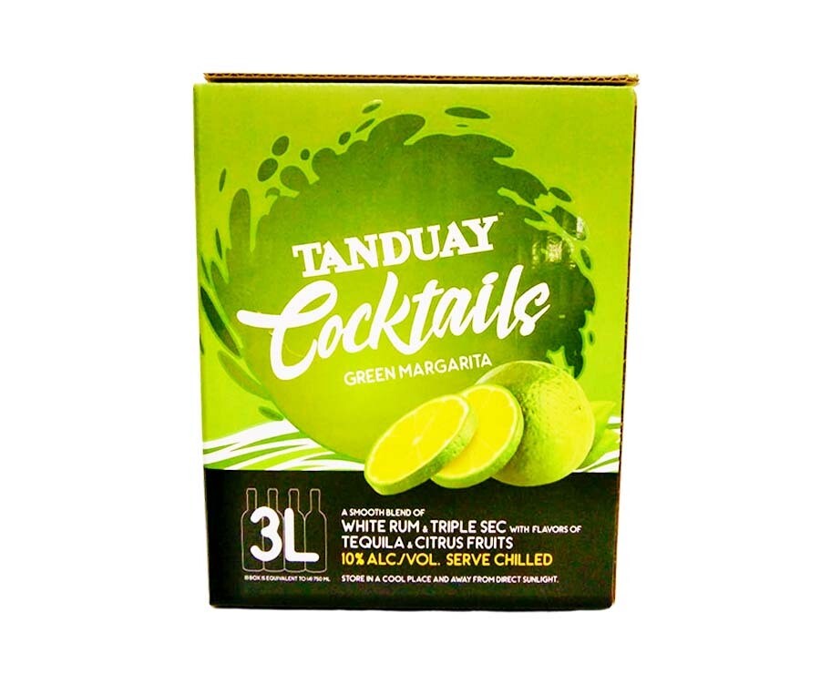 Tanduay Cocktails Green Margarita (4 Bottles x 750mL)