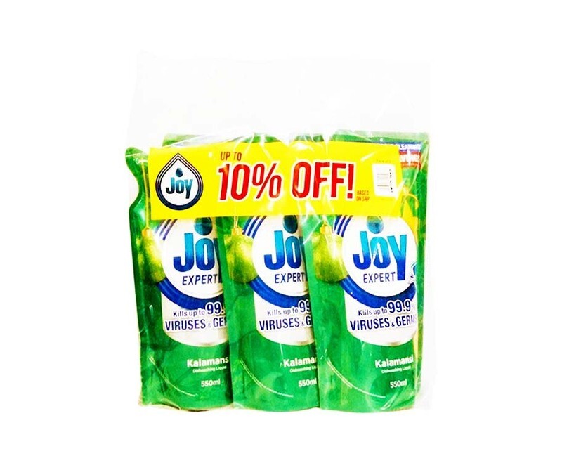 Joy Expert Kalamansi Dishwashing Liquid (3 Packs x 500mL)