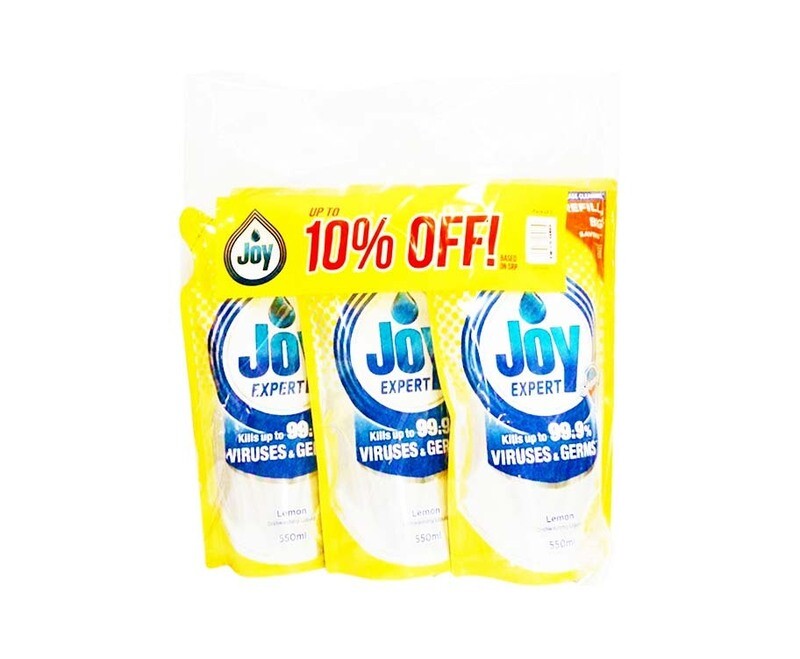 Joy Expert Lemon Dishwashing Liquid (3 Packs x 550mL)