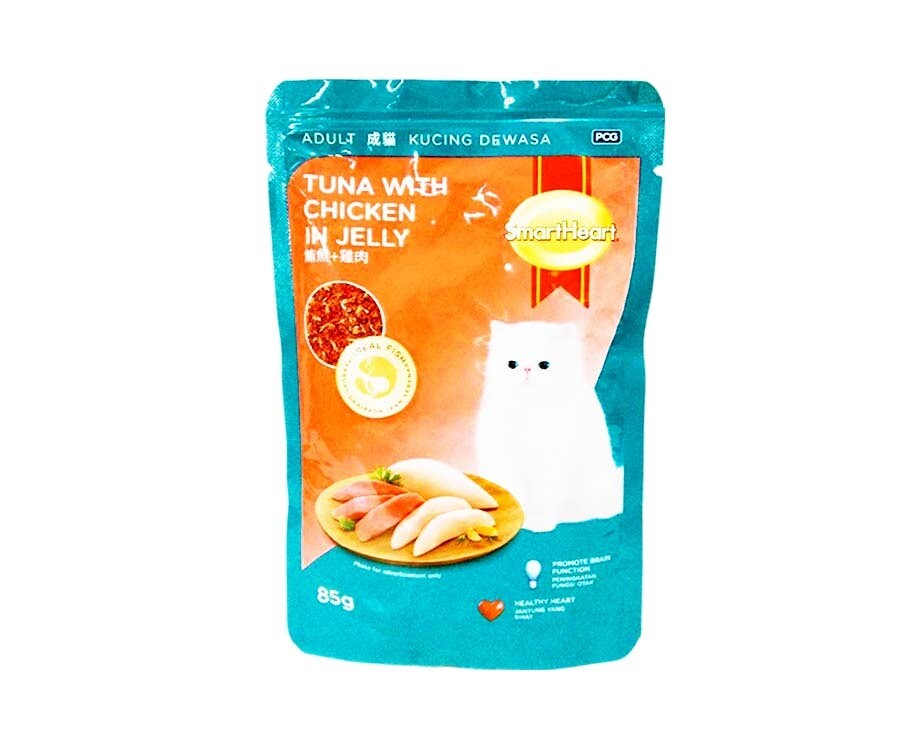SmartHeart Adult Tuna with Chicken in Jelly 85g