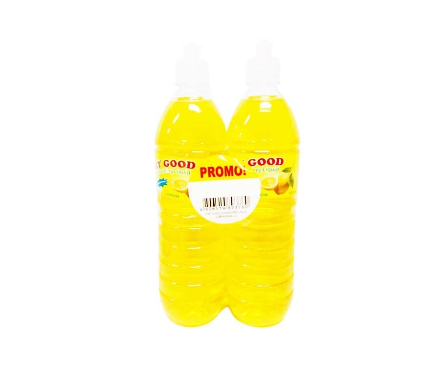 Very Good Dishwashing Liquid Lemon (2 Packs x 900mL)