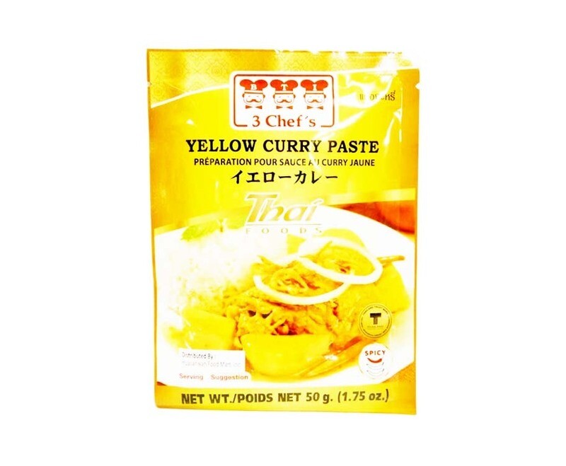 3 Chef&#39;s Yellow Curry Paste Spicy 50g