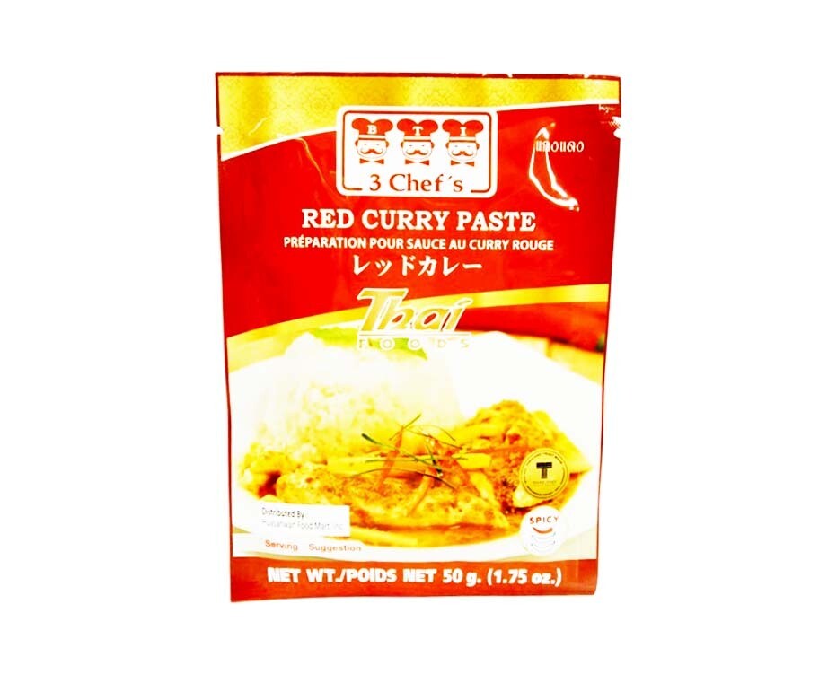 3 Chef&#39;s Red Curry Paste 50g