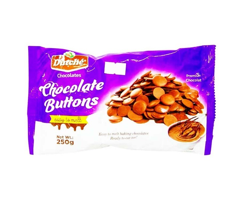 Dutché Chocolates Chocolate Buttons Easy to Melt 250g