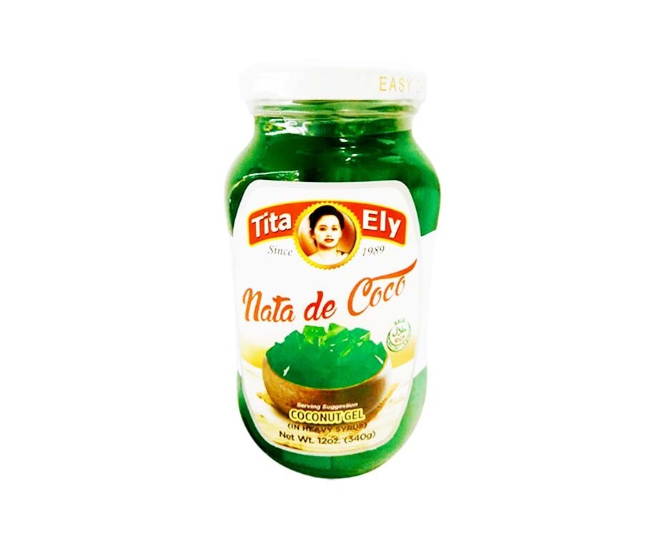 Tita Ely Nata de Coco Green Coconut Gel (In Heavy Syrup) 340g