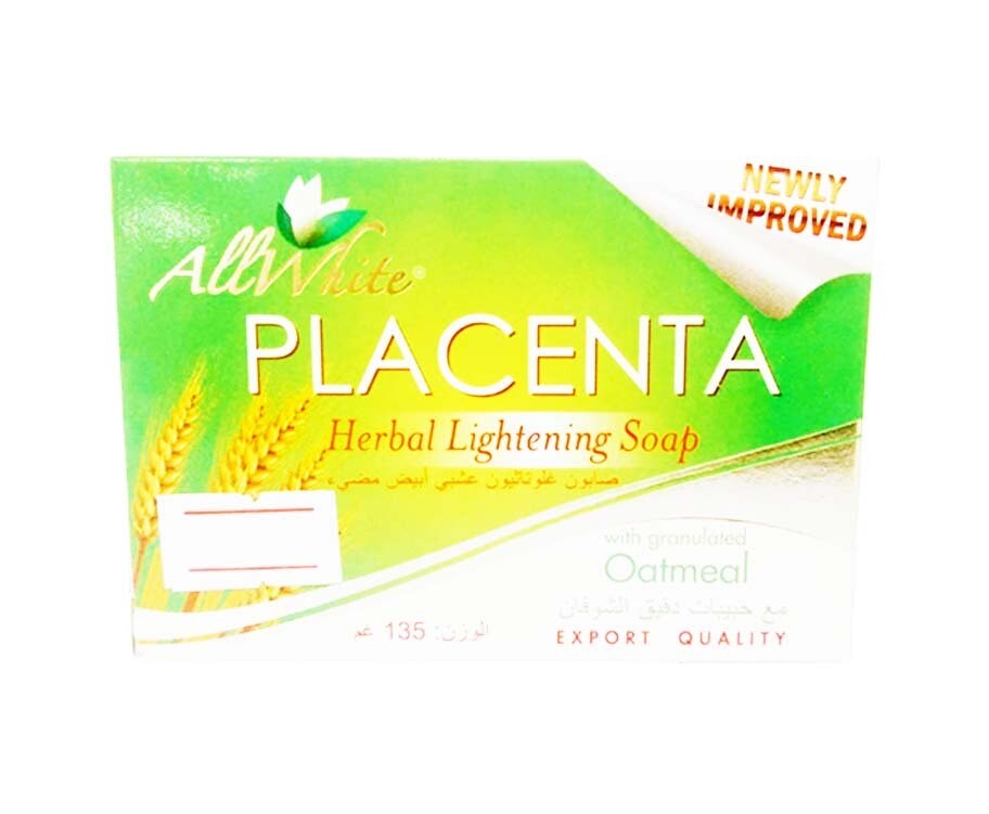 AllWhite Placenta Herbal Lightening Soap with Granulated Oatmeal 135g