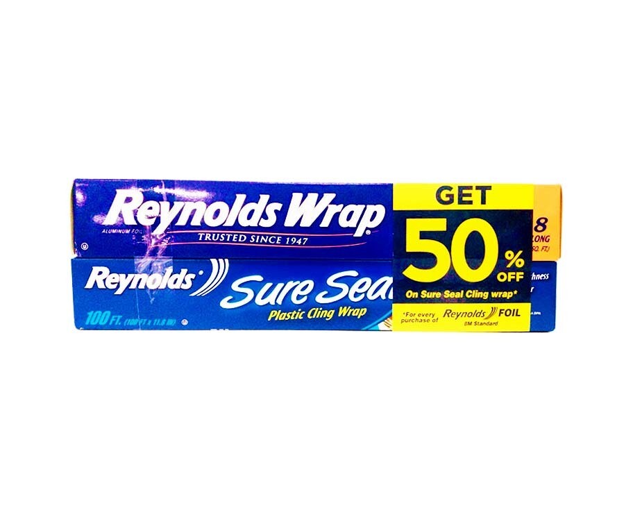 Reynolds Wrap Aluminum Foil 8 Meters Long   Reynolds Sure Seal Plastic