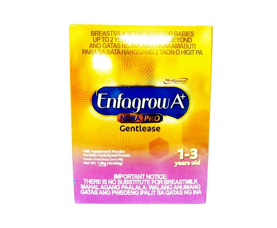 Enfagrow A+ NuraPro Gentlease 1-3 Years Old (4 Packs x 400g) 1.6kg