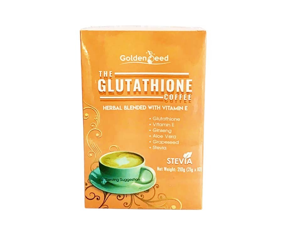 Golden Seed The Glutathione Coffee Herbal Blended with Vitamin E (10 Packs x 21g) 210g