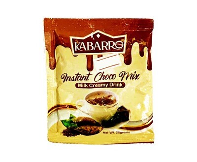 Kabarro Instant Choco Mix Milk Creamy Drink 25g
