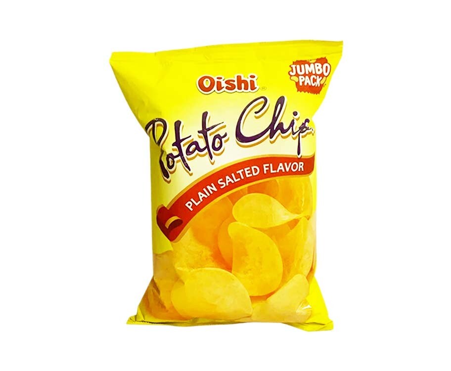 Oishi Potato Chips Plain Salted Flavor Jumbo Pack 160g