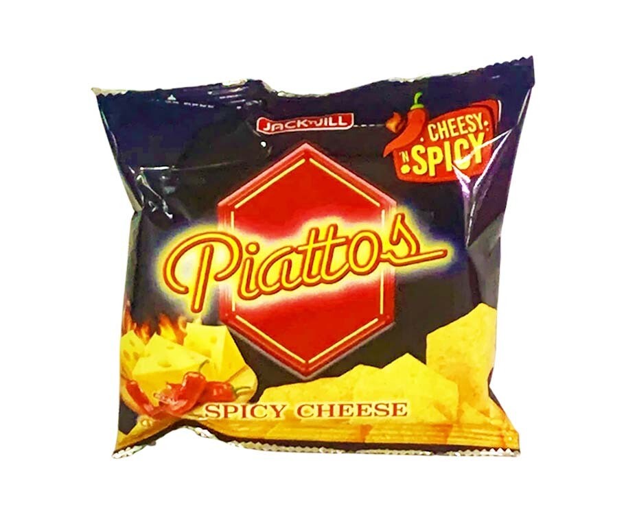 Jack 'n Jill Piattos Spicy Cheese Flavored Potato Crisps 40g