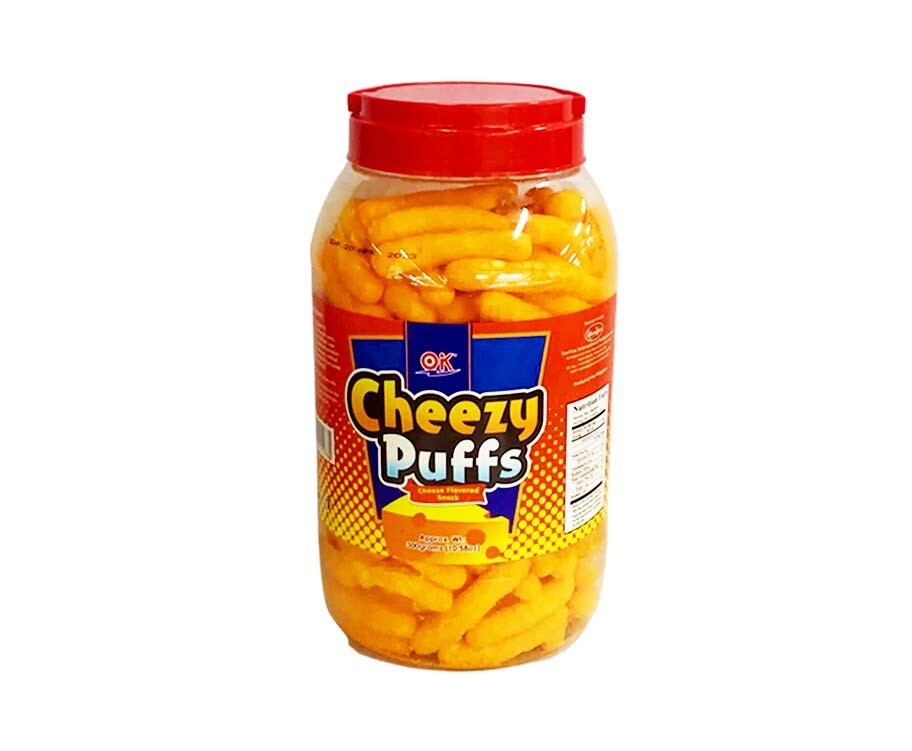 OK Cheezy Puffs Cheese Flavored Snack 300g (10.58oz)
