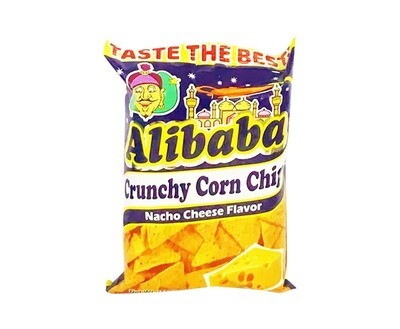 Alibaba Crunchy Corn Chips Nacho Cheese Flavor 55g