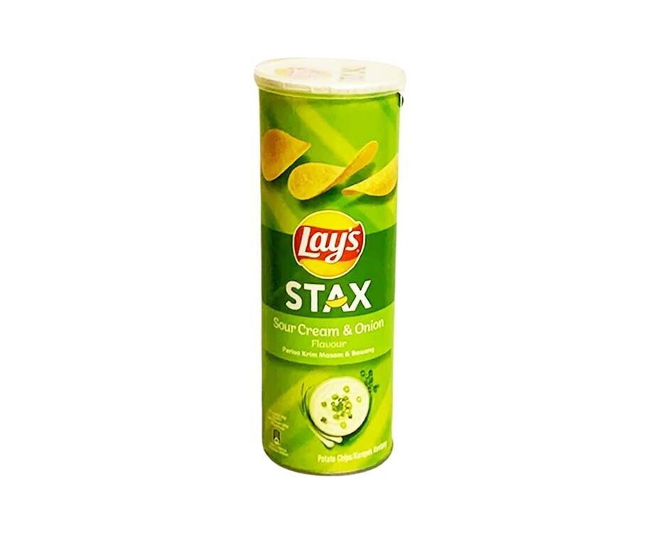 Lay’s Stax Potato Chips Sour Cream &amp; Onion Flavour 105g