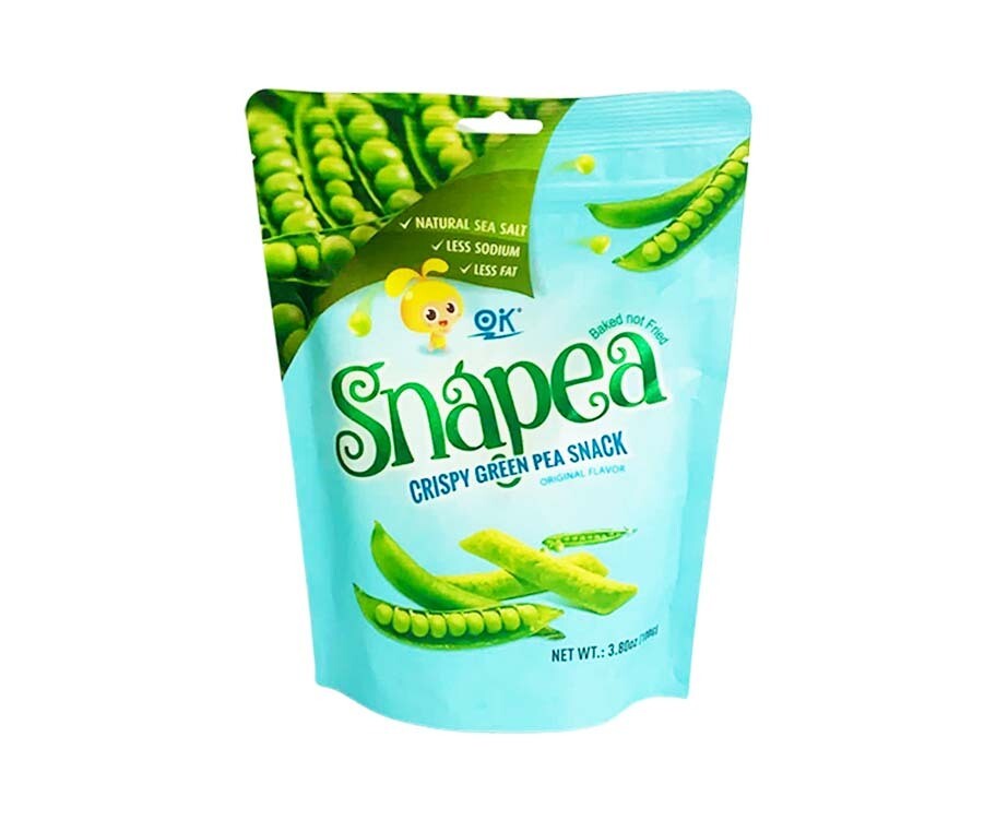OK Snapea Crispy Green Pea Snack Original Flavor 3.80oz (108g)