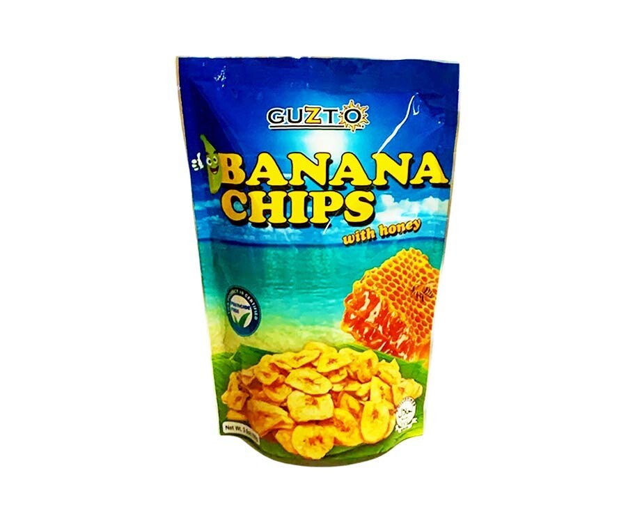 Guzto Banana Chips with Honey 3.5oz (100g)