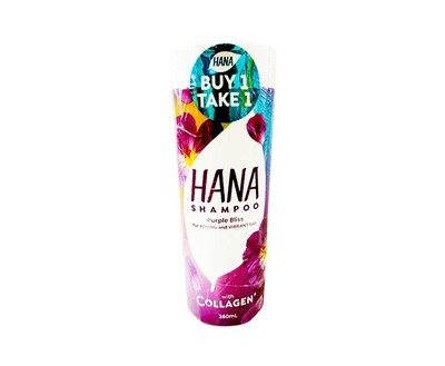 Hana Shampoo Purple Bliss with Collagen (2 Bottles x 380mL)