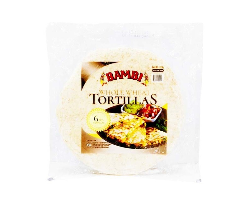 Bambi Whole Wheat Tortillas 6 Pieces 390g