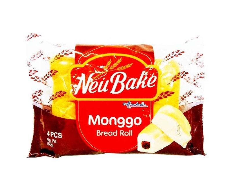 Gardenia Neu Bake Monggo Bread Roll 4 Pieces 150g