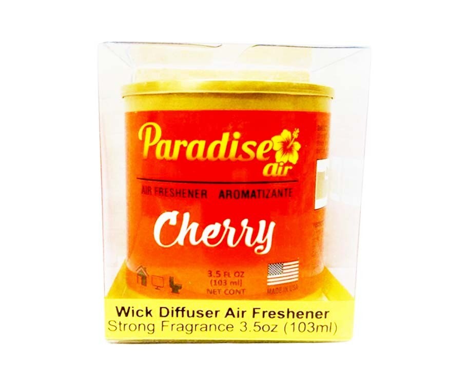 Paradise Air Cherry Wick Diffuser Air Freshener Strong Fragrance 3.5oz (103mL)