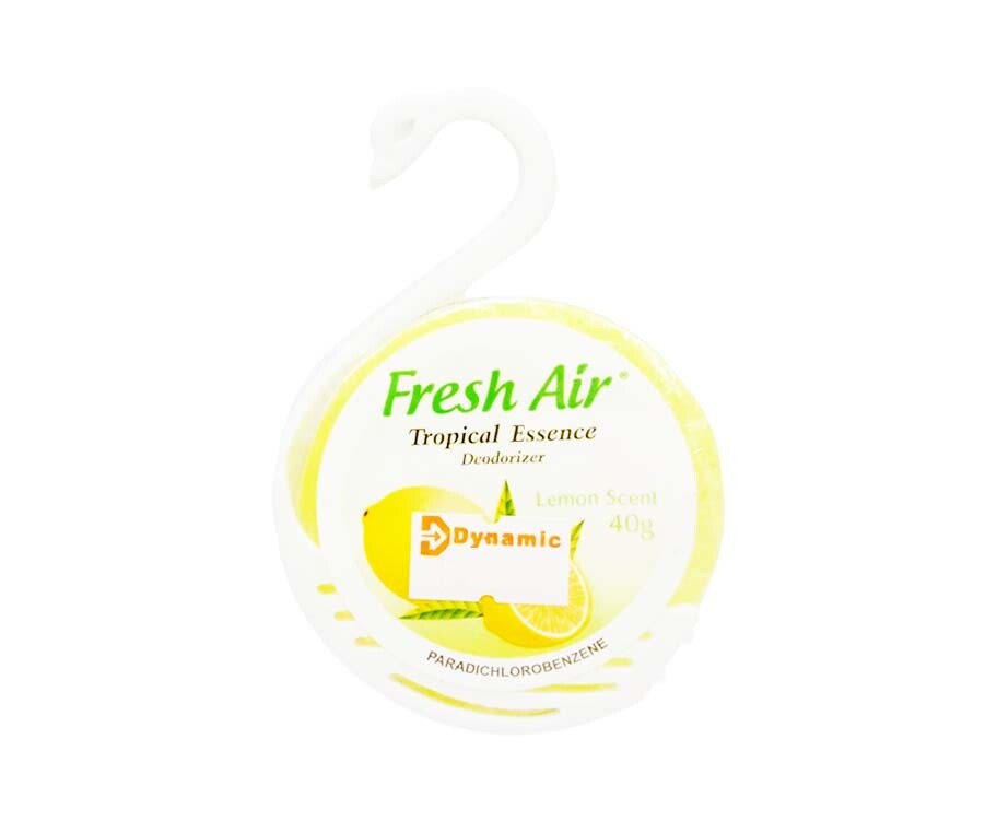 Fresh Air Tropical Essence Deodorizer Lemon Scent With Swan Holder 40g