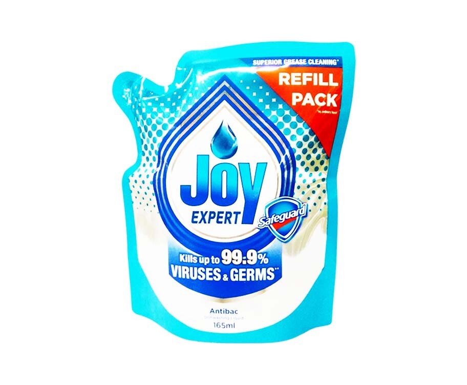 Joy Expert Antibac Safeguard Dishwashing Liquid Refill Pack 165mL