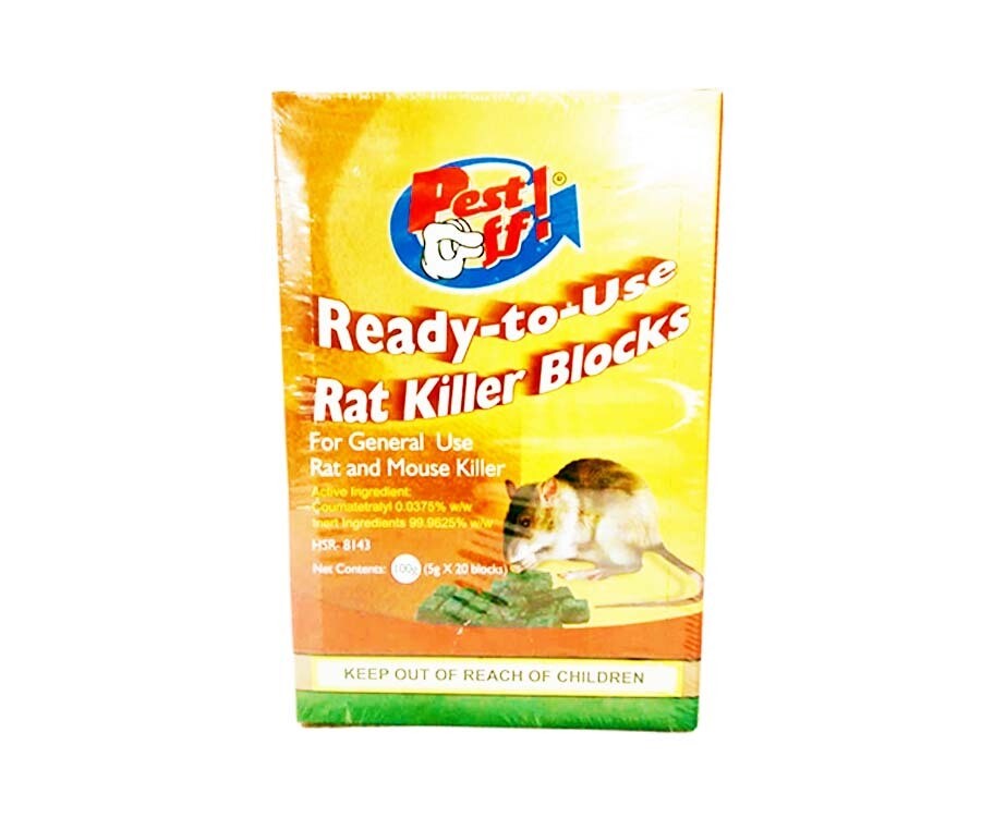 Pest Off! ReadyToUse Rat Killer Blocks (20 Blocks x 5g)