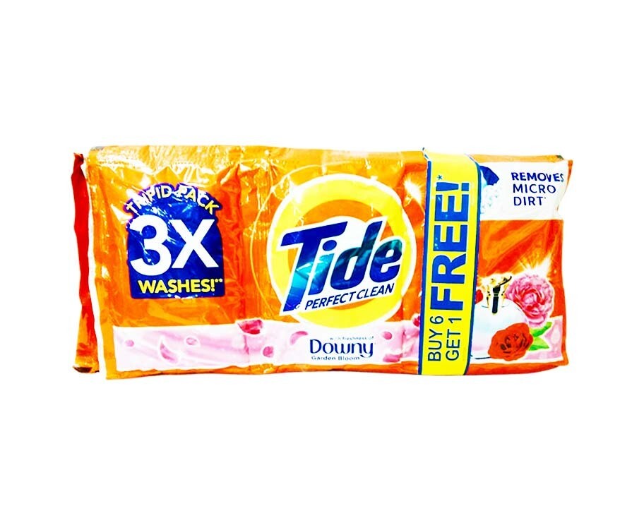 Tide Perfect Clean with Freshness of Downy Garden Bloom Tripid Pack (6+1 Packs x 104g)