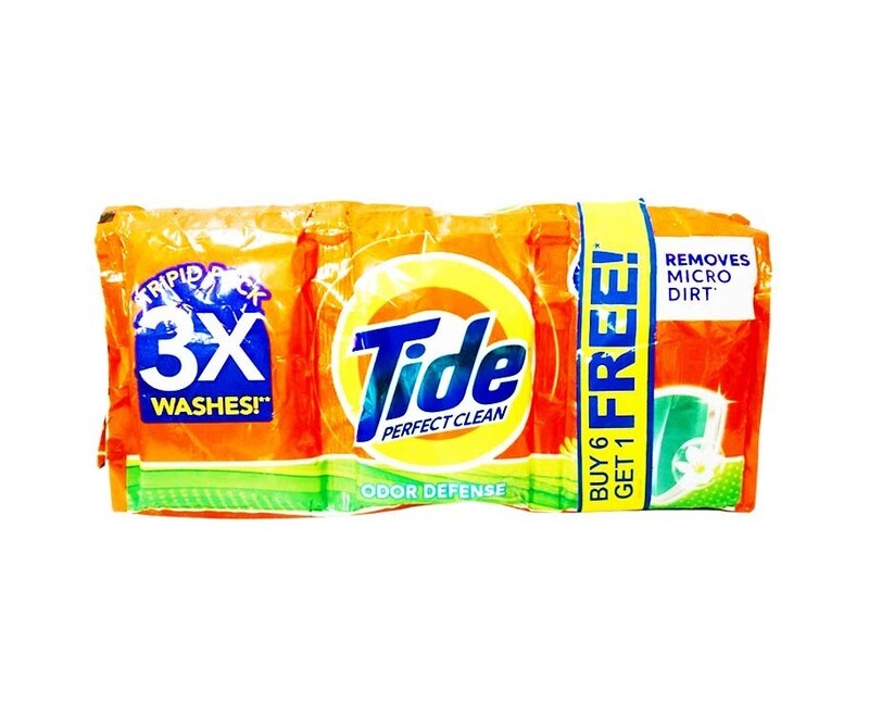 Tide Perfect Clean Odor Defense Tripid Pack (6+1 Packs x 104g)