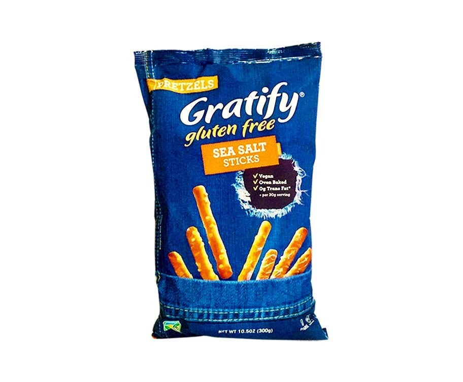 Gratify Pretzels Gluten Free Sea Salt Sticks 10.5oz (300g)