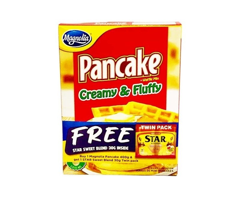 Magnolia Pancake Waffle Mix Creamy &amp; Fluffy 400g + Free Star Sweet Blend 30g Twin Pack Inside