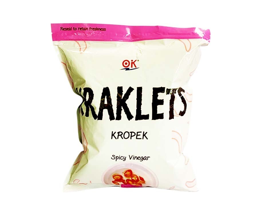 Ok Kraklets Kropek Spicy Vinegar 320g