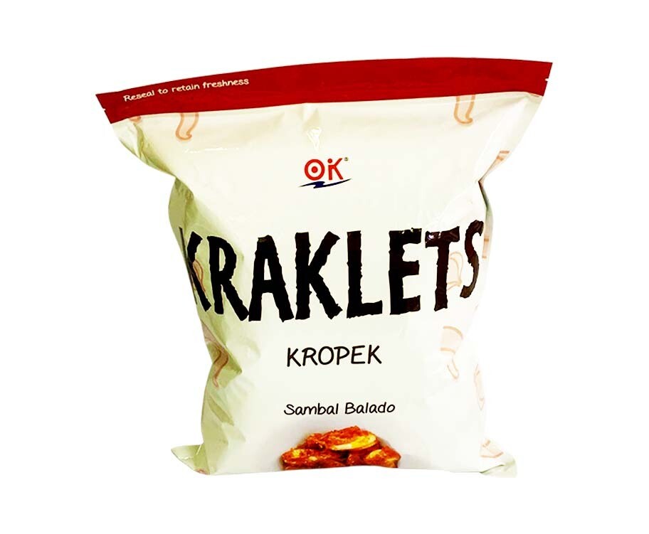 OK Kraklets Kropek Sambal Balado 320g
