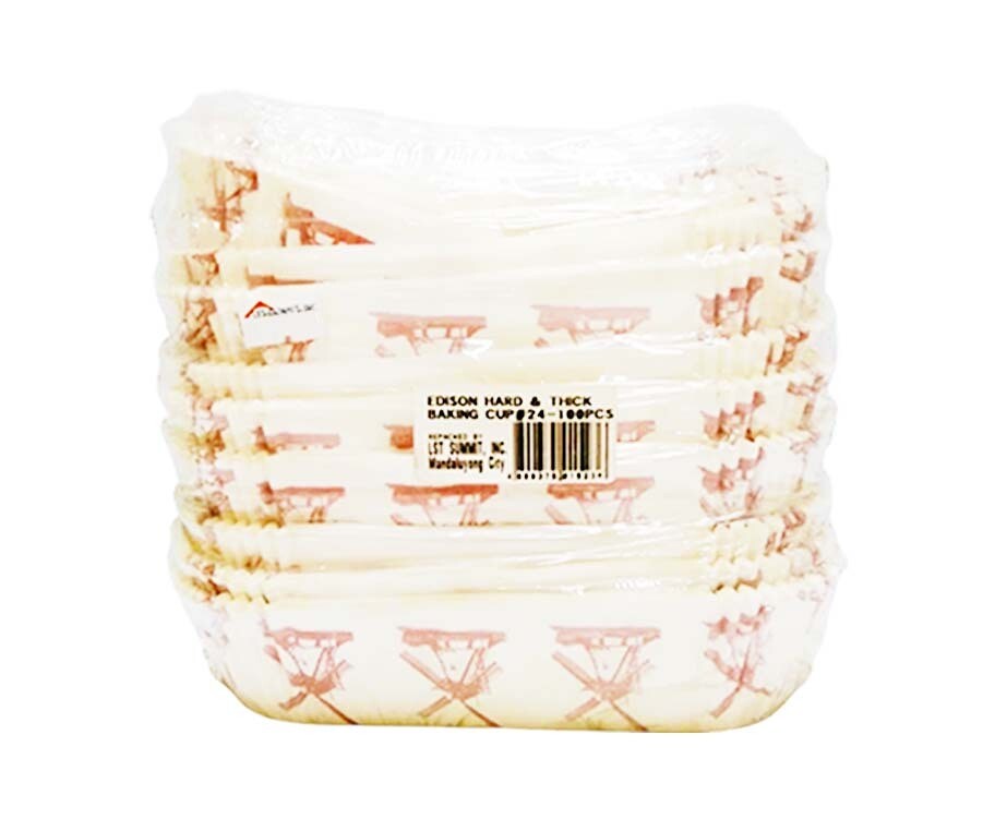 Edison Hard &amp; Thick Baking Cup #24 100 Pieces